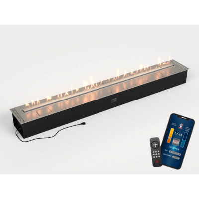 Автоматический биокамин Lux Fire Smart Flame 2000 RC INOX